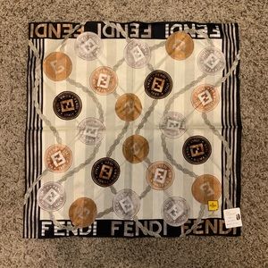 FENDI auth scarves handkerchiefs NWT